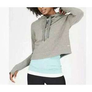 SWEATY BETTY Anthropologie Cropped Pullover Hoodie Size XL NWT